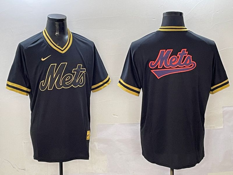 Men New York Mets Blank Black Gold Game 2025 Nike MLB Jersey style 32511->new york mets->MLB Jersey
